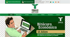 Desktop Screenshot of fenalcobolivar.com