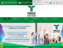 Tablet Screenshot of fenalcobolivar.com